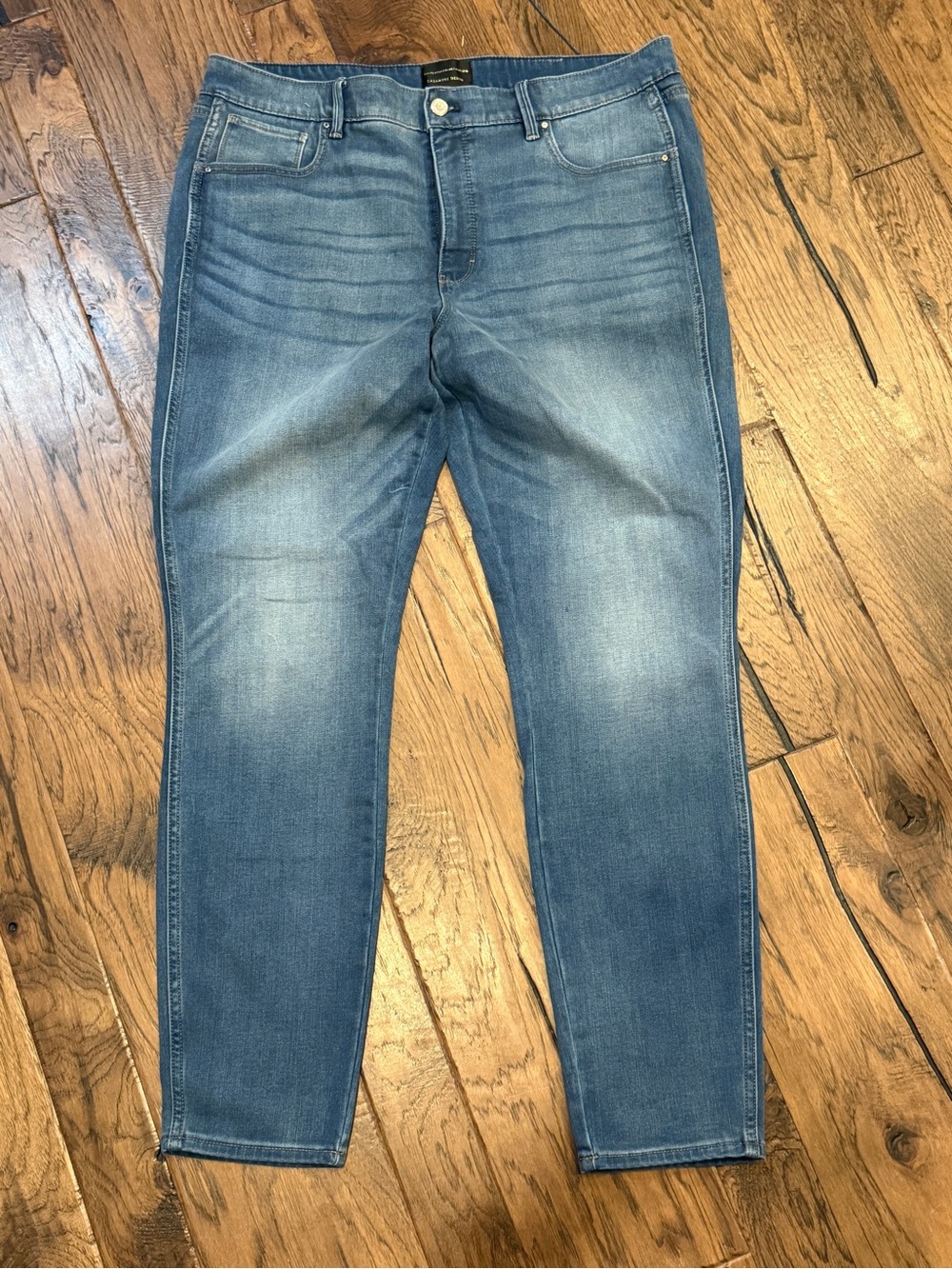 White House Black Market Women’s Slim Straight High Rise Cashmere Jeans